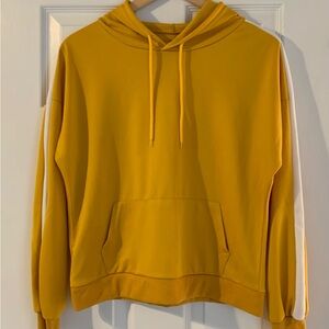 Striped Mustard Yellow Hoodie